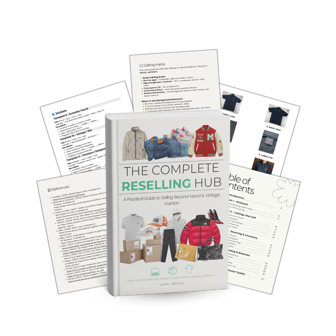 Refliply Reselling Starter Guide + Toolkit Pack