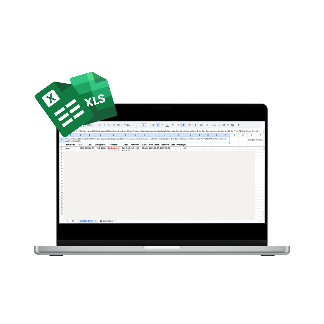 Reseller Profit & Cashflow Tracker