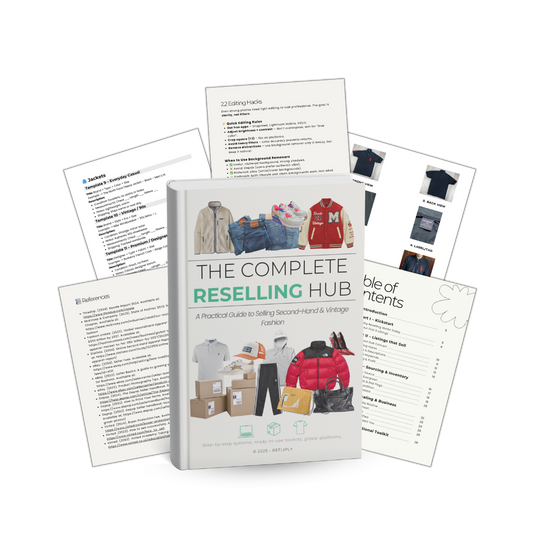 Refliply Reselling Starter Guide + Toolkit Pack